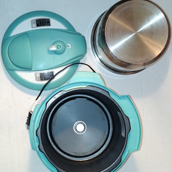 Pioneer Woman Instant Pot IP-Lux60 Vintage Floral Aqua 6 QT Pressure Cooker - Picture 1 of 14